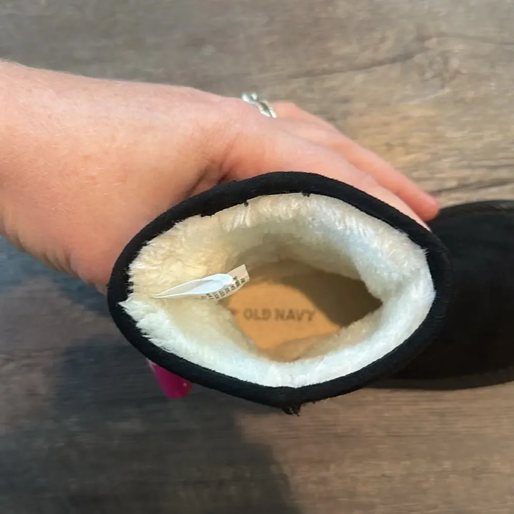 Old Navy‎ Toddler Girl's 8 Faux Suede Black Boots